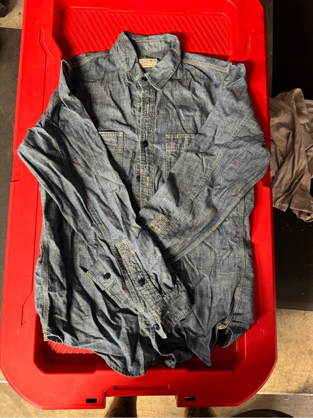 J. Crew Men's Indigo Chambray Shirt Jacket